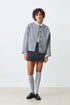 Suncoo eddy short wool coat grey